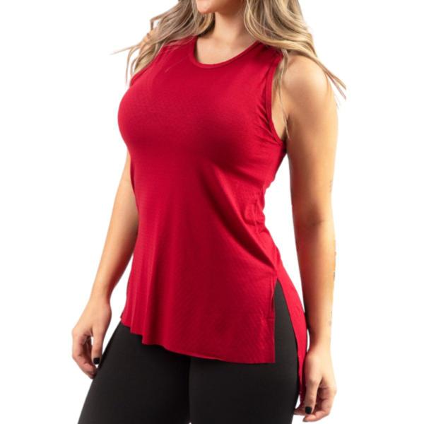 Imagem de Kit 5 regata feminina Alongada Blusa Academia Blusinha Fitnes Tapa Bumbum Cros longa