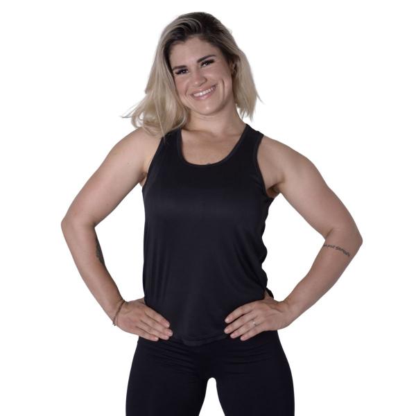 Imagem de KIT 5 Regata Feminina Dry Fitness Tapa Bumbum Longline