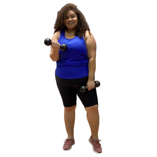 Imagem de Kit 5 Regatas Femininas Plus Size Academia Fitness Atacado