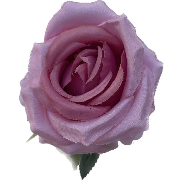 Imagem de Kit 5 Rosas Artificiais Rosa Com Vasinho De Cimento Lindas