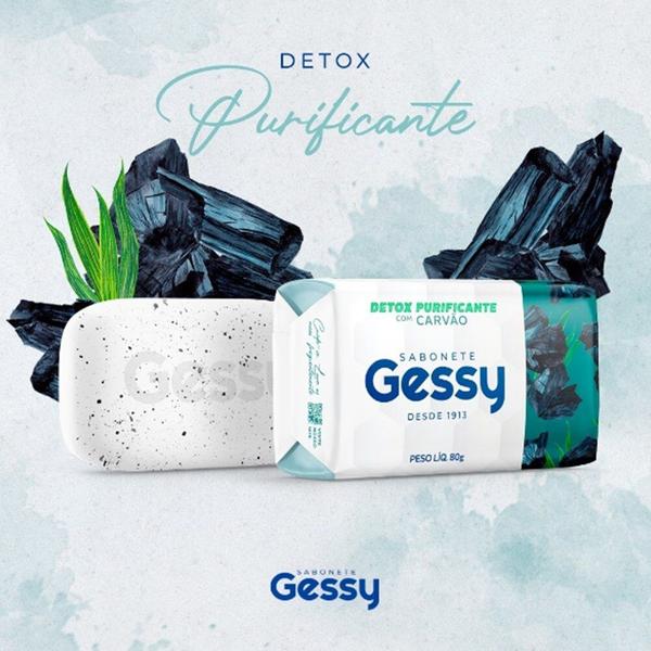 Imagem de Kit 5 Sabonete em Barra Gessy Detox Purificante com Carvão 80g