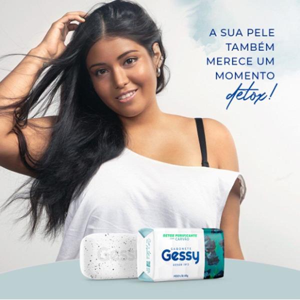 Imagem de Kit 5 Sabonete em Barra Gessy Detox Purificante com Carvão 80g