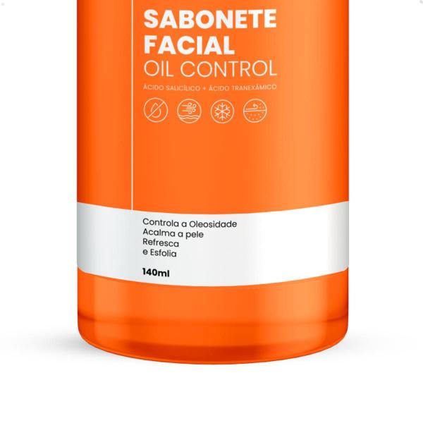 Imagem de Kit 5 Sabonetes Faciais Liquido Oil Control 140ml Smax