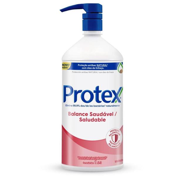 Imagem de Kit 5 Sabonetes Líquido Protex Balance Para Mãos 1l