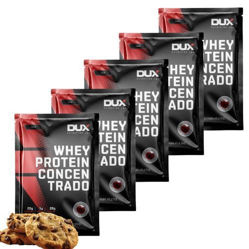 Imagem de Kit 5 Sachês Whey Protein Concentrado Sabor Único Cookies