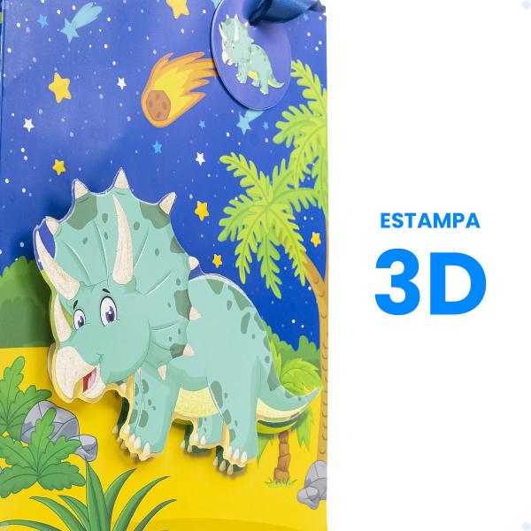 Imagem de Kit 5 Sacolas De Papel 32x26 Lembrancinha Embalagem Presente