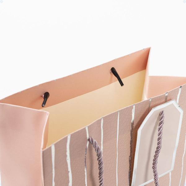 Imagem de Kit 5 Sacolas De Papel Para Presentes 23x18cm Embrulho Kraft