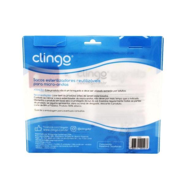 Kit 5 Sacos Esterilizadores Reutilizáveis Zoo - Clingo Imagem de Kit 5 Sacos Esterilizadores Reutilizáveis Zoo - Clingo