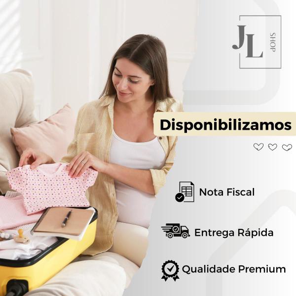 Imagem de Kit 5 Saquinho Maternidade Organizador Viagem Mala Bebê 27,5 x 33,5 cm Mala Viagem Impermeável