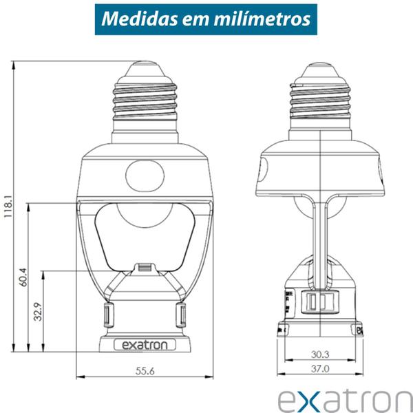 Imagem de Kit 5 Sensor Presença Fotocecula Soquete E27 Temporizador Bivolt