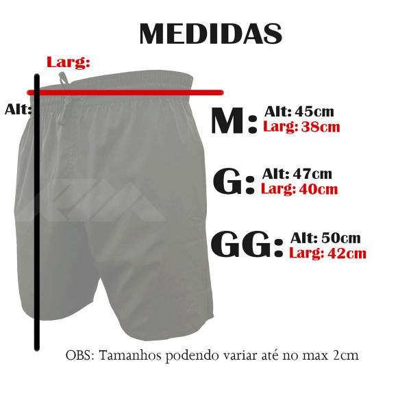 Imagem de Kit 5 Shorts Bermuda Elastano Corrida Academia