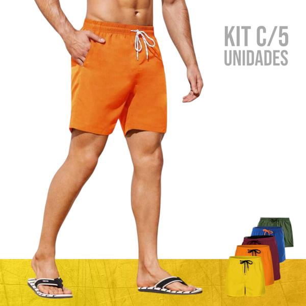 Imagem de KIT 5 Shorts Tactel Bermudas Academia Treino Corrida Masculina TRAINING 720