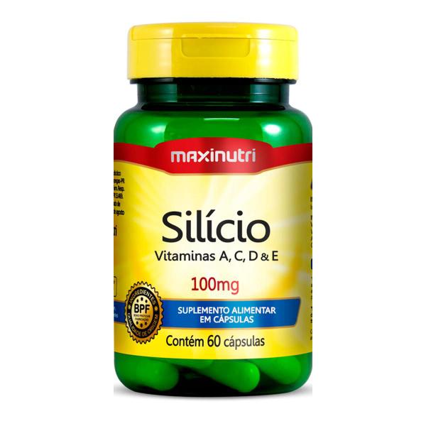 Imagem de Kit 5 Silício 100mg Maxinutri 60 Cápsulas