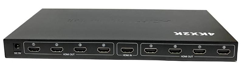 Imagem de Kit 5 Splitter Distribuidor de Vídeo HDMI 1x8 4K Rb Tronics