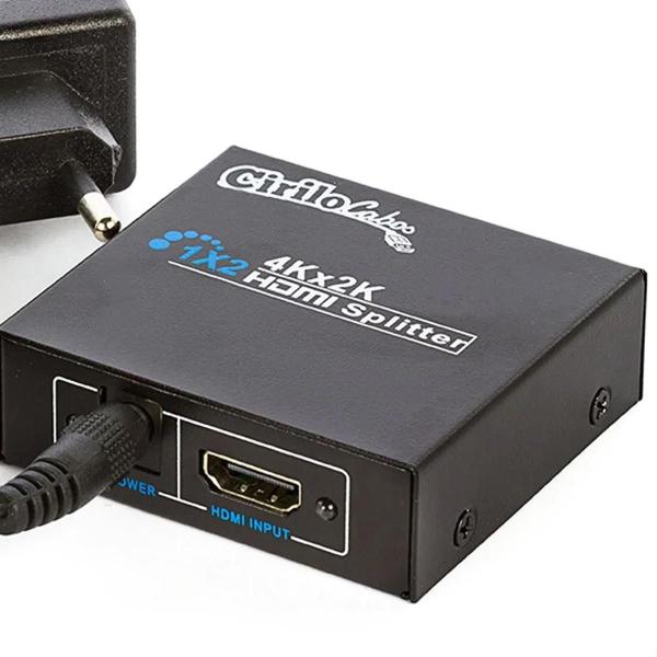 Imagem de Kit 5 Splitter Hdmi - 1 Entrada 2 Saídas Ps3 Xbox Sky Net