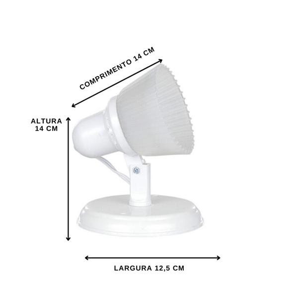 Imagem de Kit 5 Spots Cristal Lux Plástico Parede Teto Articulado Para 1 Lâmpada Cozinha Cabeceira Banheiro