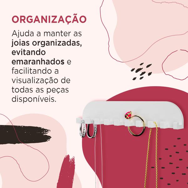 Imagem de Kit 5 Suporte Organizador Bijuteria Joias Colar Anel