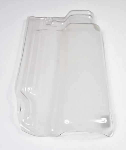 Imagem de Kit 5 Telha Romana Transparente 45cm X 25cm R-13 Eurotop