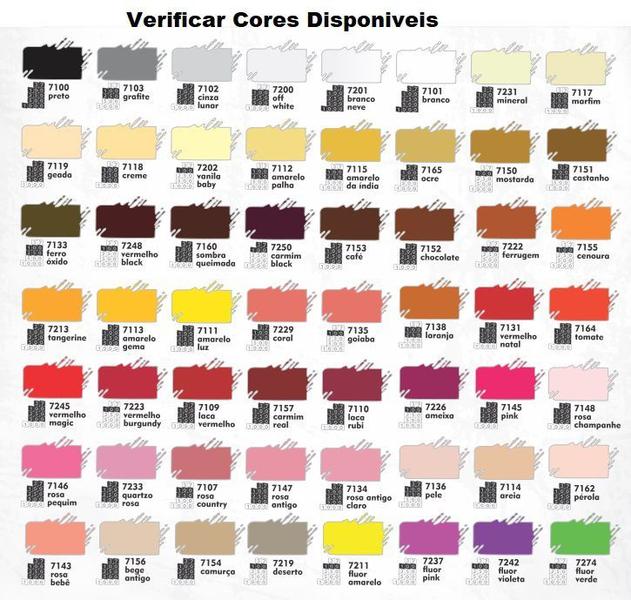 Imagem de Kit 5 Tinta Pva para Artesanato Fosca 37ml True Colors