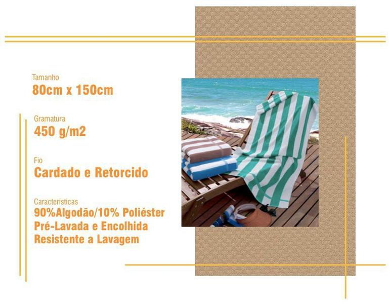 Imagem de Kit 5 Toalhas Banho Para Praia Piscina - Bege - Lufamar