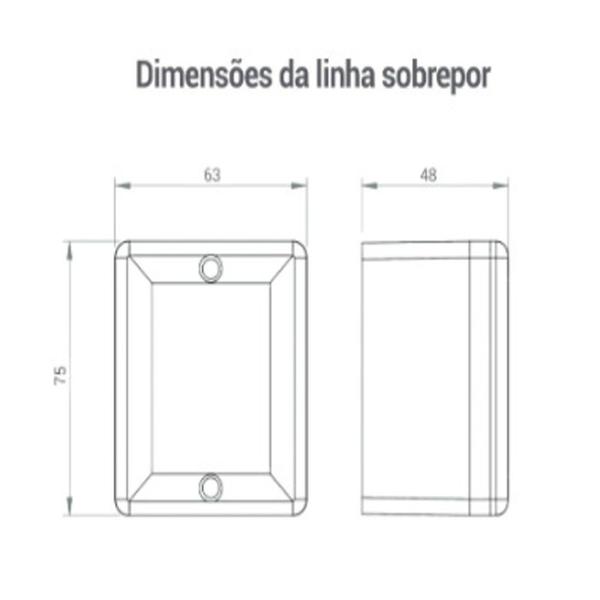 Imagem de Kit 5 Tomada Vermelha Sobrepor Bipolar 3p 20A Sistema X Box