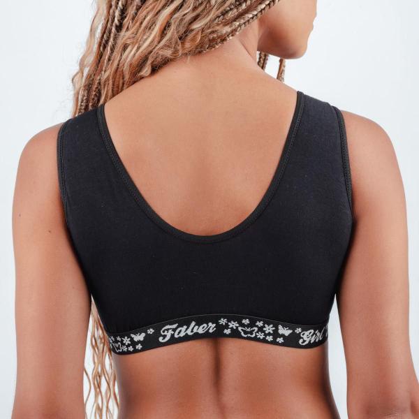 Imagem de Kit 5 Top Topper Algodão Cotton Básico Fitness Academia Sem Bojo Roupa Feminina Ginástica