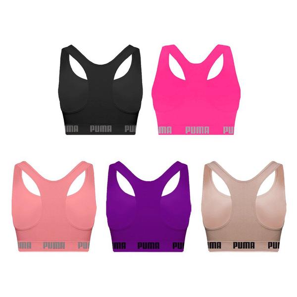 Imagem de Kit 5 Tops Puma Nadador Sem Costura Feminino