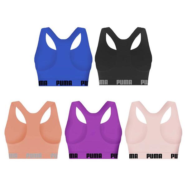 Imagem de Kit 5 Tops Puma Nadador Sem Costura Feminino