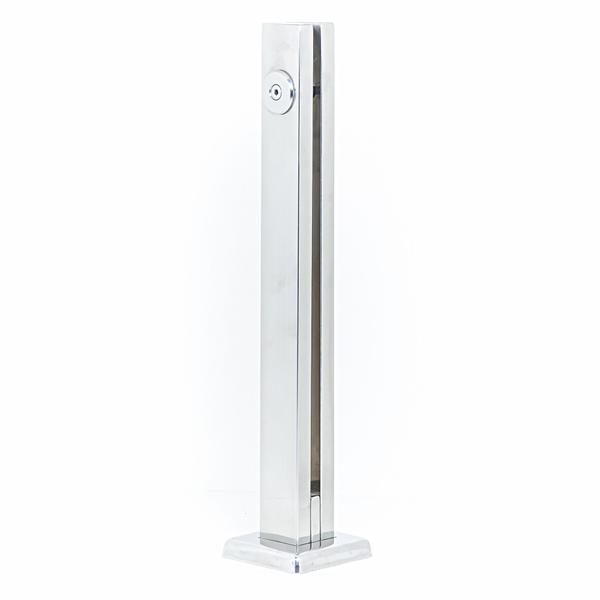 Imagem de Kit 5 Torres Coluna Para Guarda Corpo Vidro Aço Inox 50cm