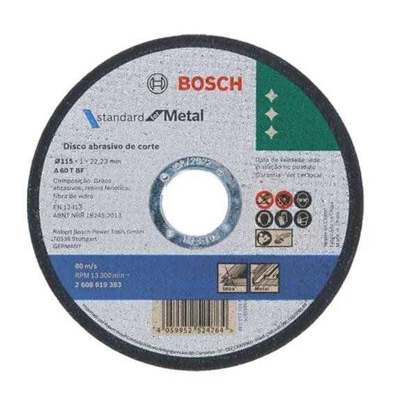 Imagem de Kit 5 Un - Disco De Corte Metalinox Std 180X16mm - Bosch