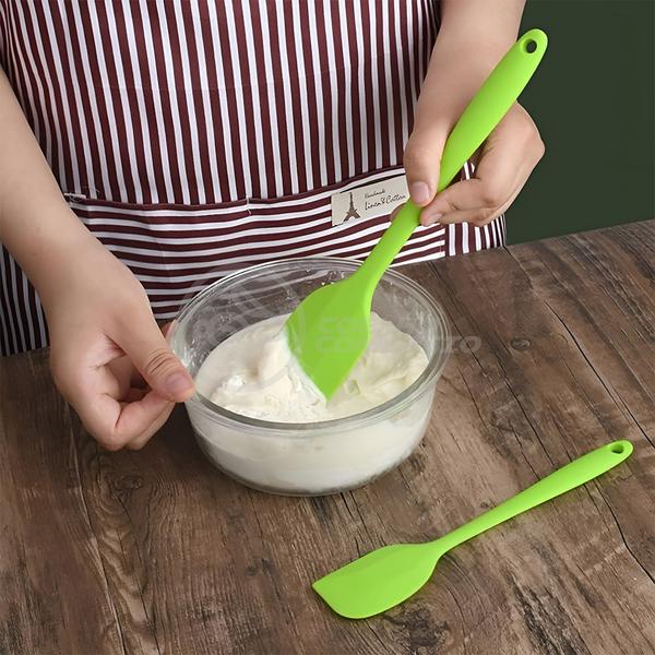 Imagem de Kit 5 Utensílios de Silicone para Cozinha Conjunto Resistente a Altas Temperaturas (Verde)