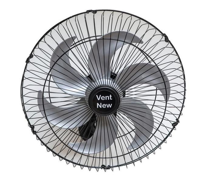 Imagem de Kit 5 Ventiladores Parede Oscilante 50 Cm Preto Prata