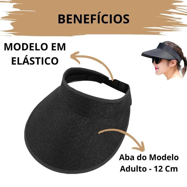 Imagem de Kit 5 Viseiras Adulto Infantil De Praia Feminino Proteção Solar Verão Ajustável