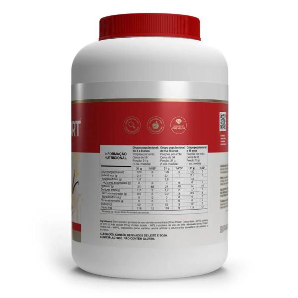 Kit 5 Whey Fort 3W Vitafor Baunilha 1800g Imagem de Kit 5 Whey Fort 3W Vitafor Baunilha 1800g