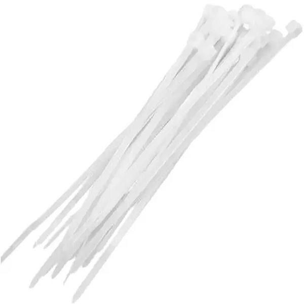 Kit 50 Abraçadeira Nylon Starfer Branco 530Mm X 9,0Mm Imagem de Kit 50 Abraçadeira Nylon Starfer Branco 530Mm X 9,0Mm