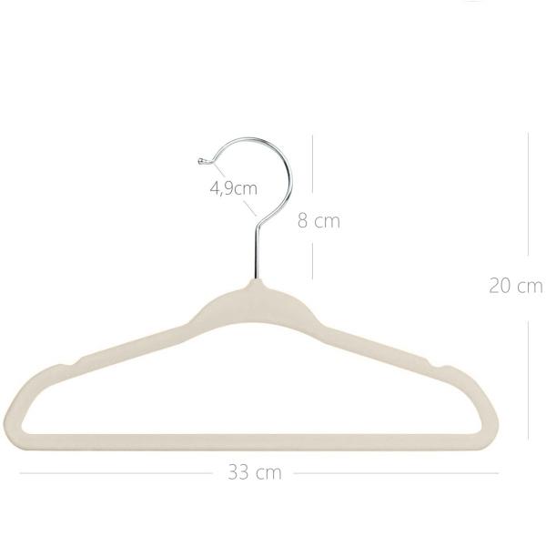 Kit 50 Cabide Infantil Veludo Antideslizante Ultra Fino Moderno - MAZZILLI Imagem de Kit 50 Cabide Infantil Veludo Antideslizante Ultra Fino Moderno