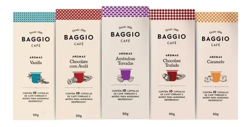 Imagem de Kit 50 Cápsulas Cafe Gourmet Baggio Para Cafeteira Nespresso