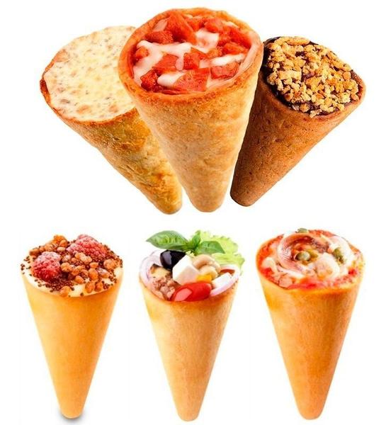 Imagem de Kit 50 Cones 10cm Para Produção De Pizza Cone Gastrobel