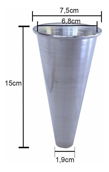 Imagem de Kit 50 Cones 15cm Para Produção De Pizza Cone Gastrobel