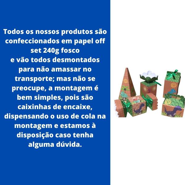 Imagem de kit 50  Decoração Festa dinossauro Baby Mesa Infantil modelo