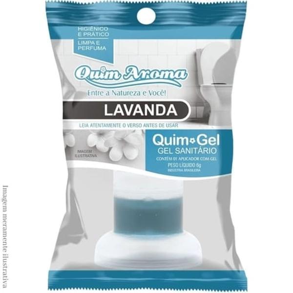 Imagem de Kit 50 Gel Sanitário Quim Aroma Fragrâncias Perfume Limpeza