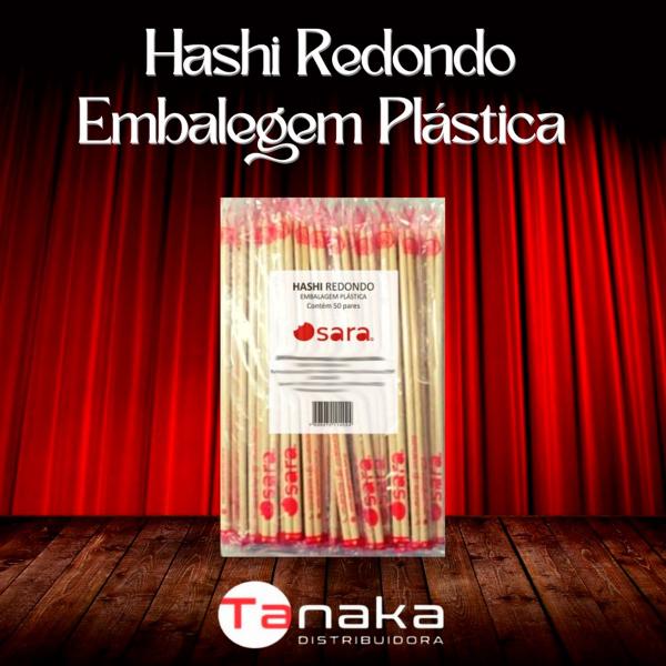 Imagem de Kit 50 hashi redondo de bambu osara 50 pares