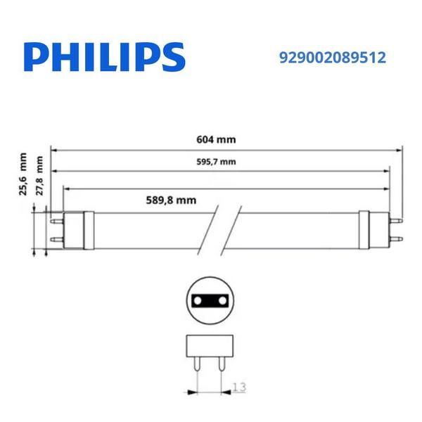 Imagem de Kit 50 Lâmpada Led Tubular Philips T8 8w Bivolt 4000k 1050lm