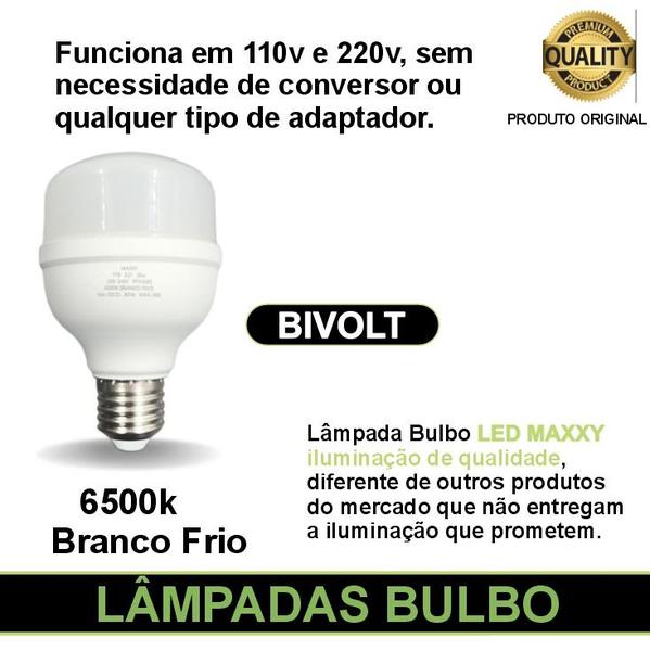 Imagem de Kit 50 Lâmpadas Led Bulbo 30w Frio 6500k