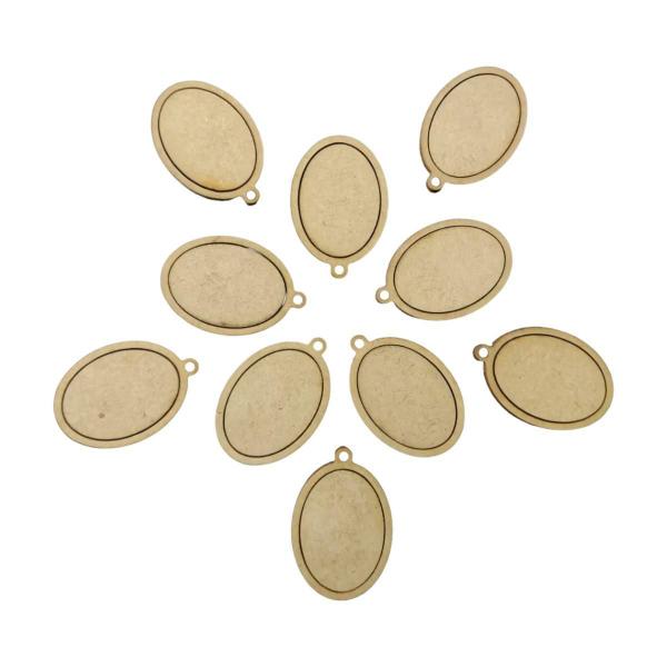 Imagem de Kit 50 Mini Bastidor Oval 5Cm Colar Pingente Chaveiro