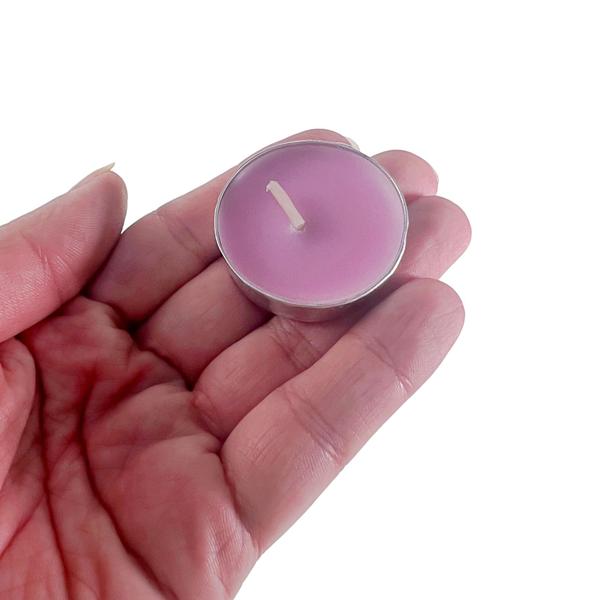 Imagem de Kit 50 Mini Vela Rechaud Parafina C/Suporte Tea Light Decorativa Rosa