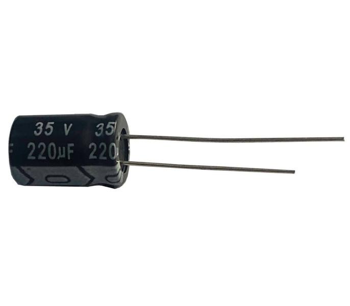 Imagem de Kit 50 pçs - capacitor eletrolitico 220x35v - 220uf x 35v 