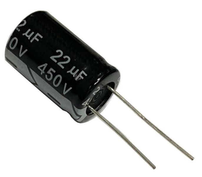 Kit 50 pçs - capacitor eletrolitico 22x450v - 22uf x 450v - TOPMAY Imagem de Kit 50 pçs - capacitor eletrolitico 22x450v - 22uf x 450v