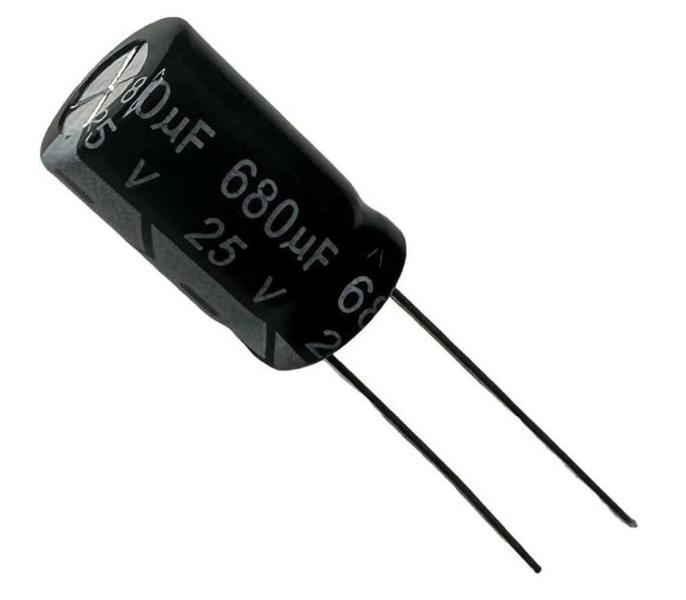 Imagem de Kit 50 pçs - capacitor eletrolitico 680x25v - 680uf x 25v