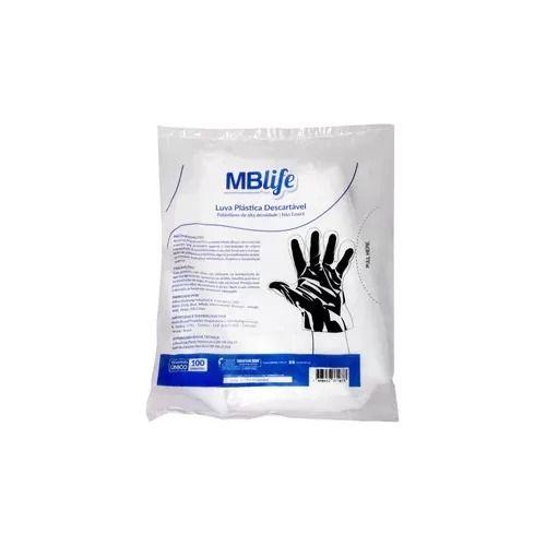 Imagem de Kit 50 Pct - Luva Polietileno Descartavel - Mb Life Medix